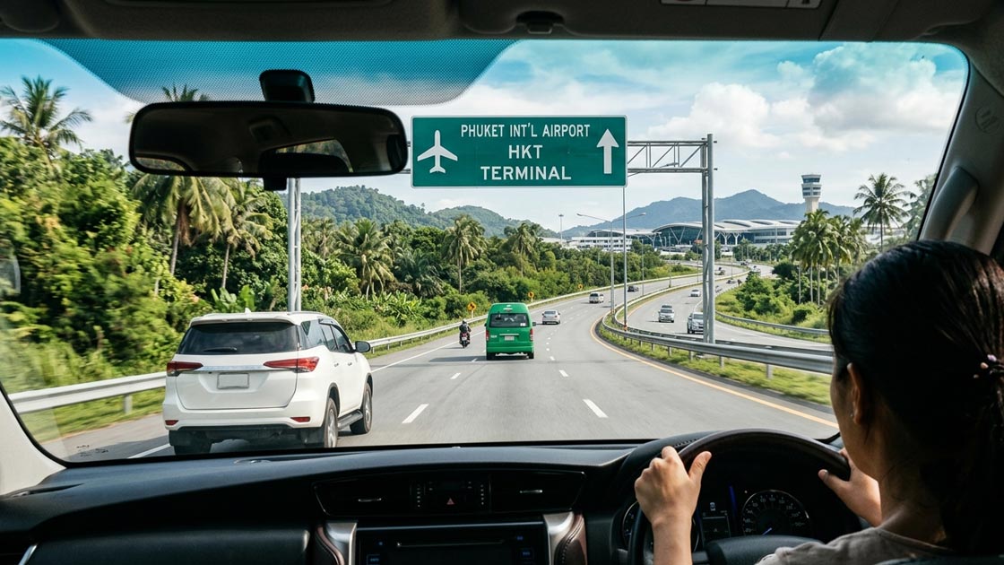 Driving to Phuket Airport: times from every beach